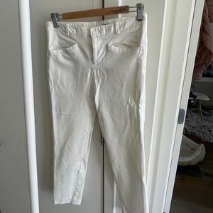Club Monaco Women's White Capri Pants (Size 2)